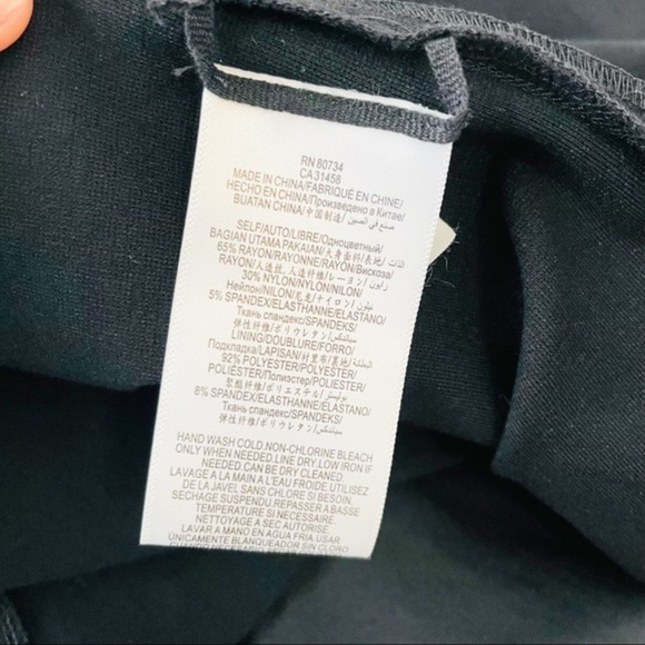 BCBGMAXAZRIA Black Anah Cold-Shoulder Midi Dress Large - Picture 7 of 9